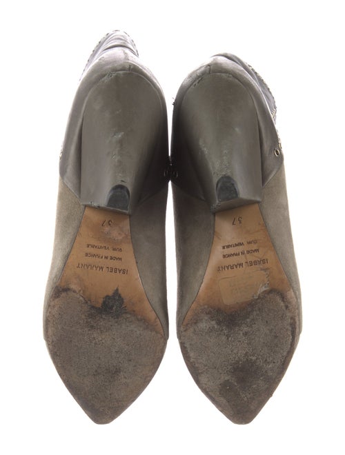 Isabel Marant Suede Studded Accents Western Boots