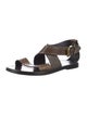 Isabel Marant Leather Animal Print Sandals