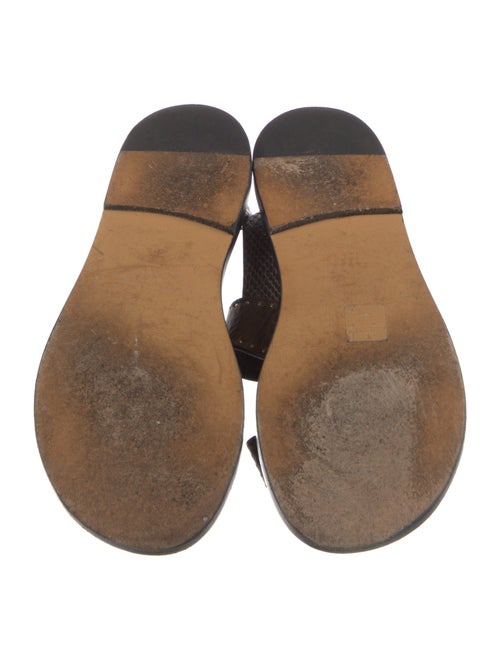 Isabel Marant Leather Animal Print Sandals