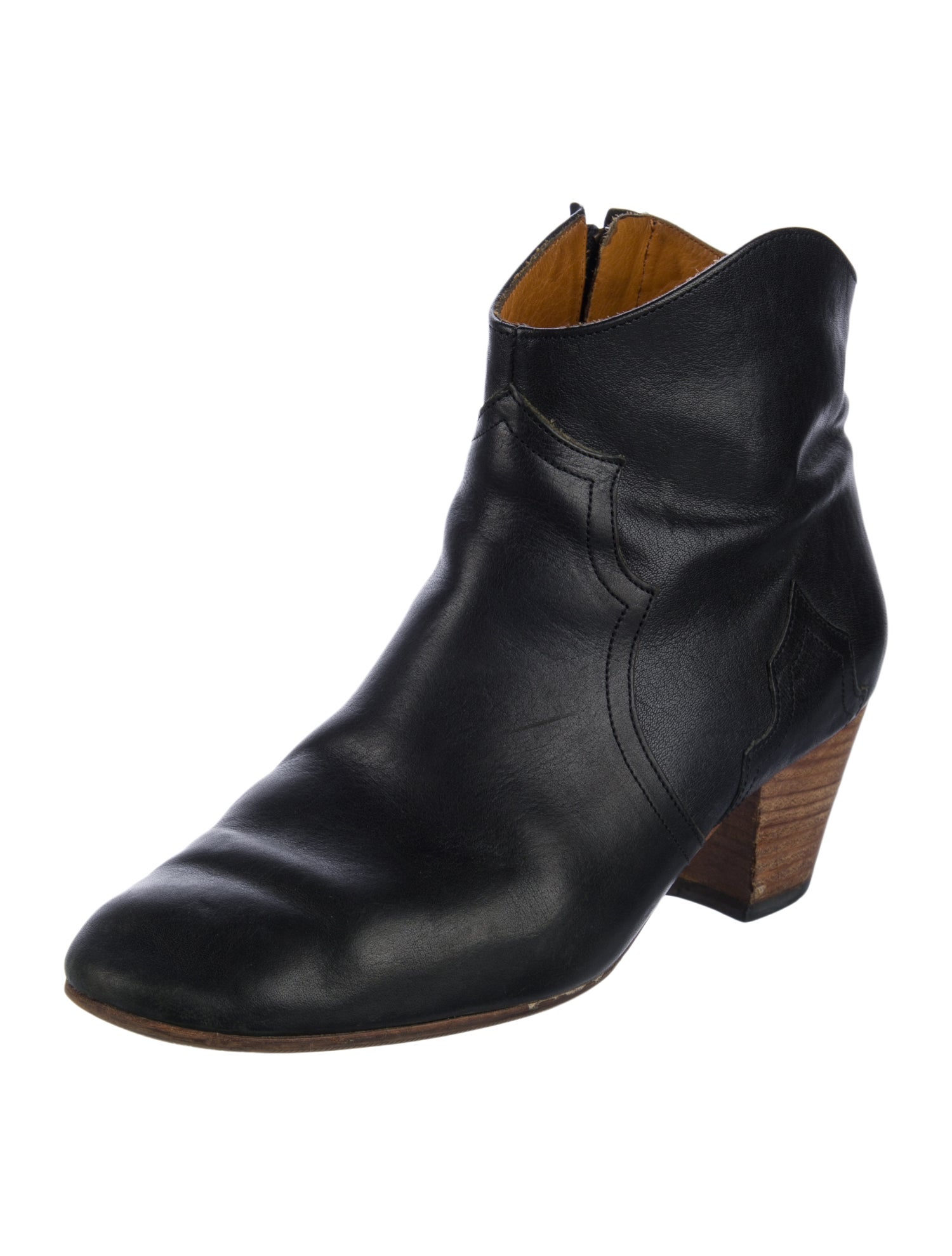 Isabel Marant Leather Western Boots