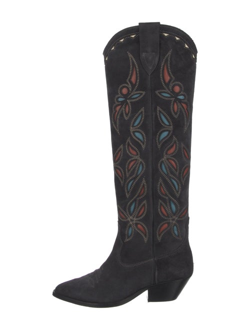 Isabel Marant Suede Printed Western Boots