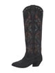 Isabel Marant Suede Printed Western Boots