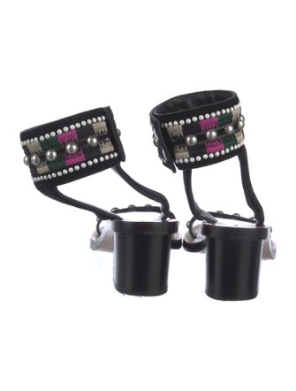 Isabel Marant Suede Printed Gladiator Sandals