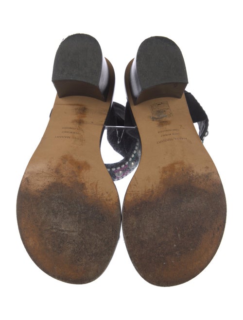 Isabel Marant Suede Printed Gladiator Sandals