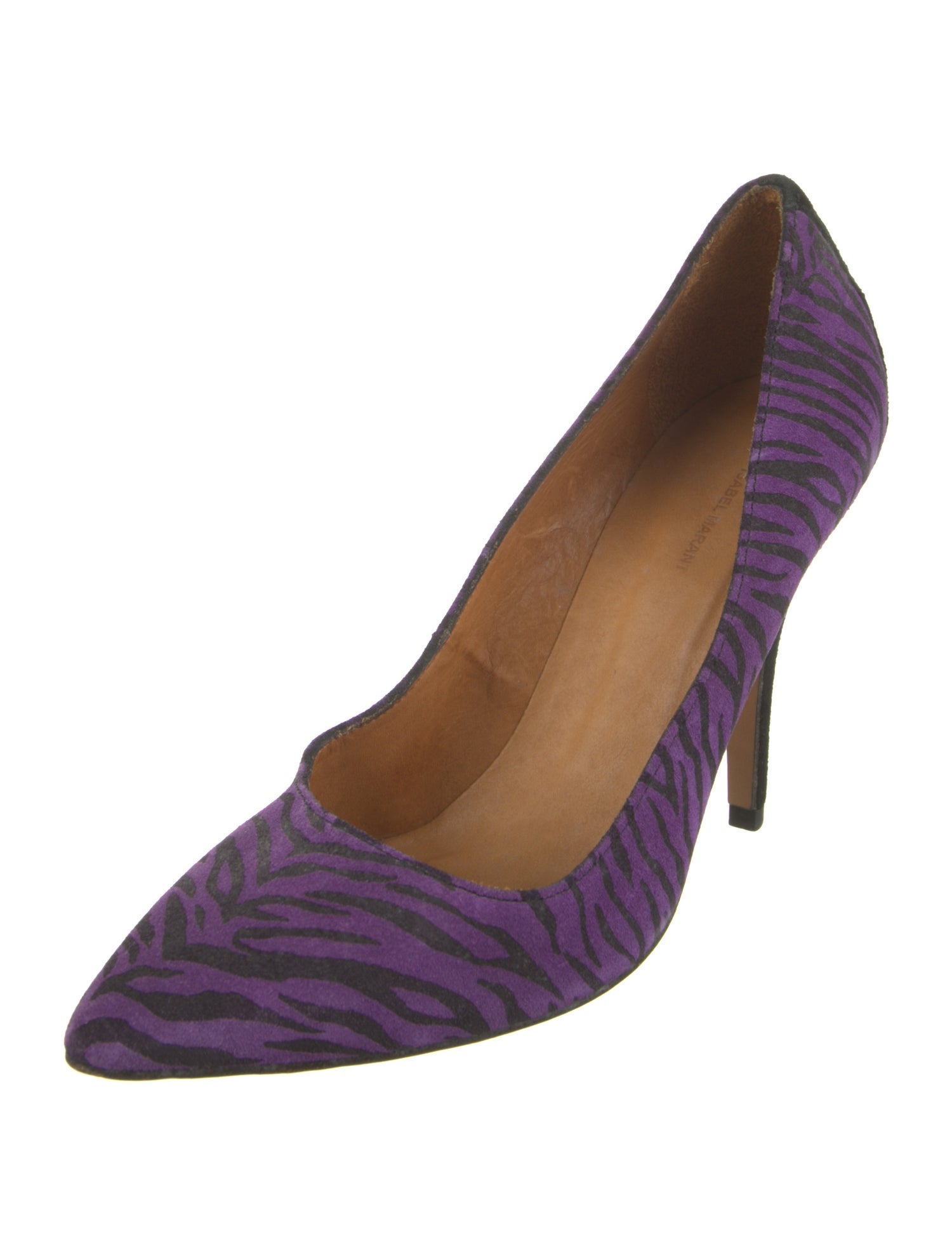 Isabel Marant Suede Animal Print Pumps