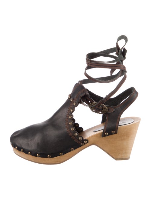 Isabel Marant Leather T-Strap Pumps