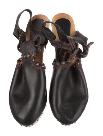 Isabel Marant Leather T-Strap Pumps