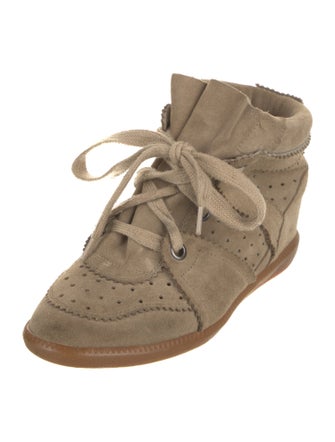 Isabel Marant Suede Wedge Sneakers