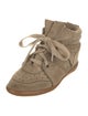 Isabel Marant Suede Wedge Sneakers