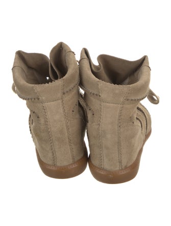 Isabel Marant Suede Wedge Sneakers