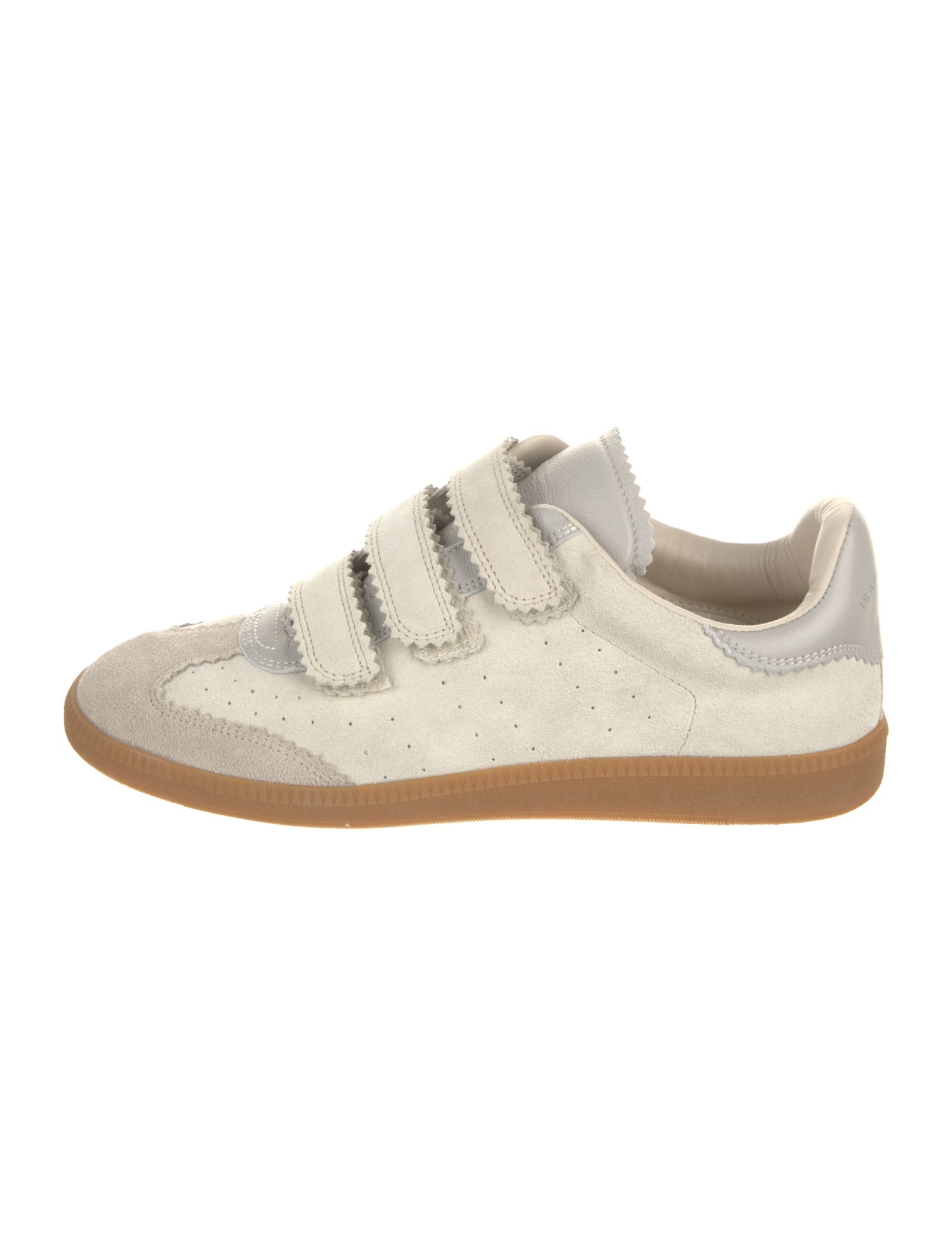 Isabel Marant Suede Colorblock Pattern Sneakers
