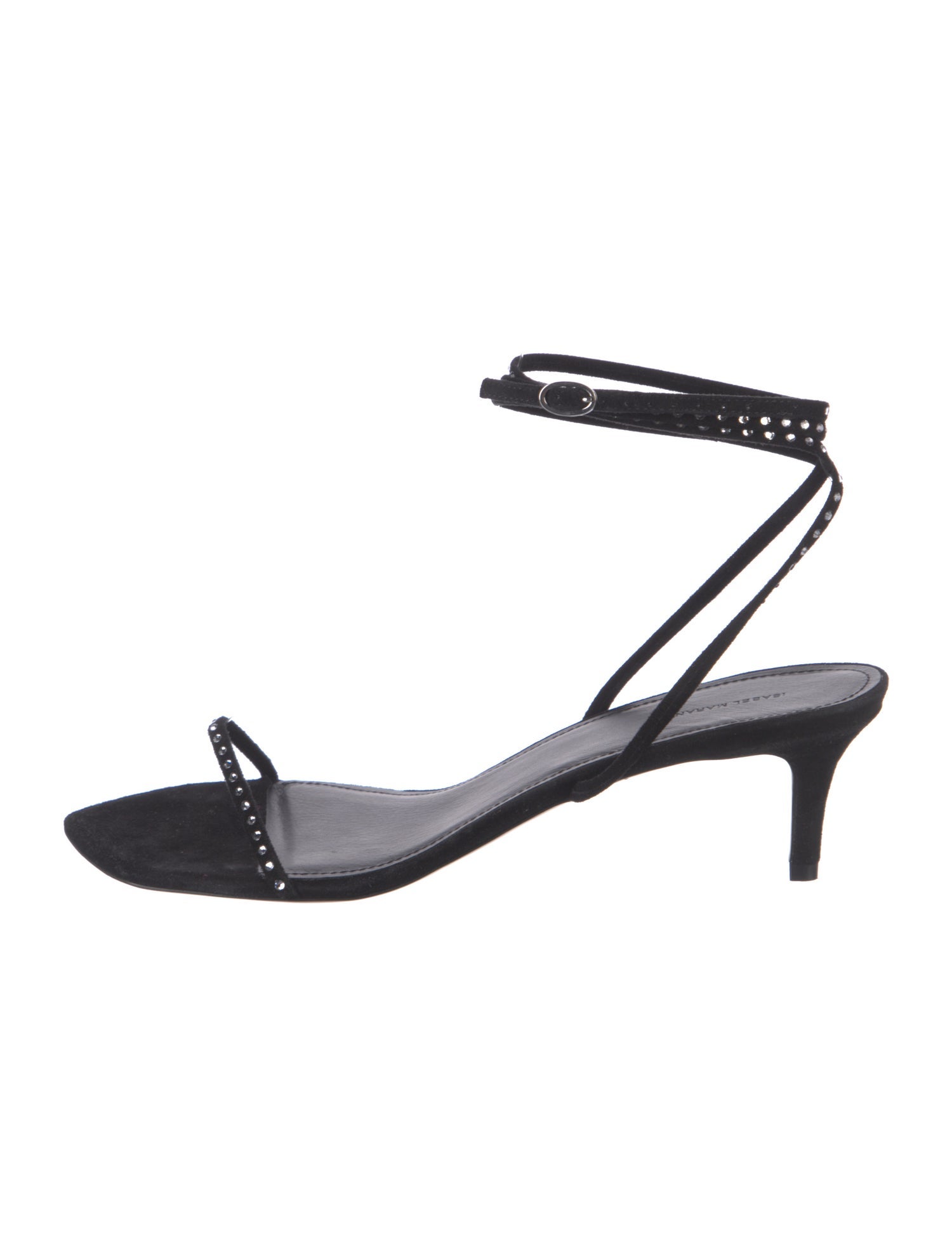 Isabel Marant Suede Crystal Embellishments Sandals