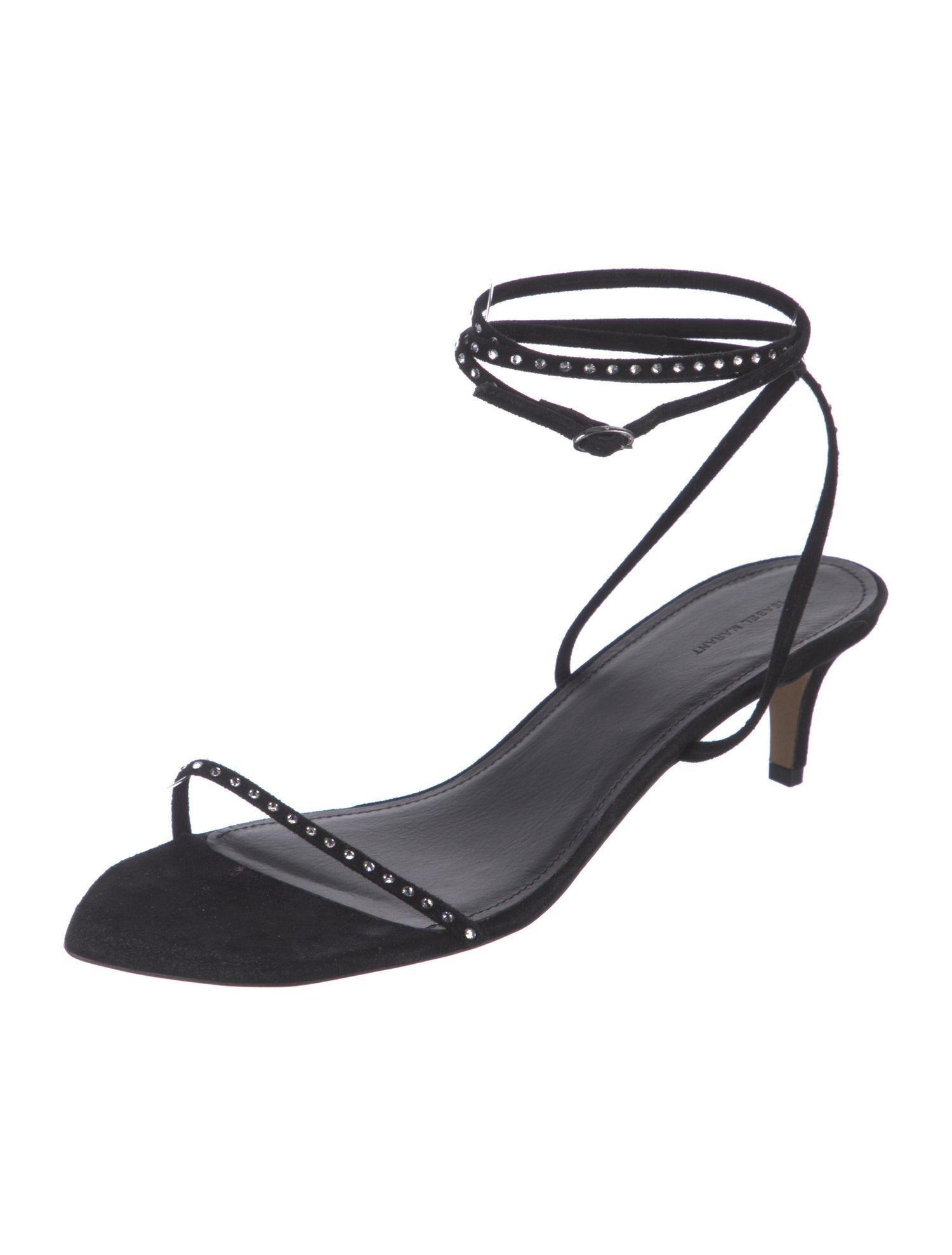 Isabel Marant Suede Crystal Embellishments Sandals