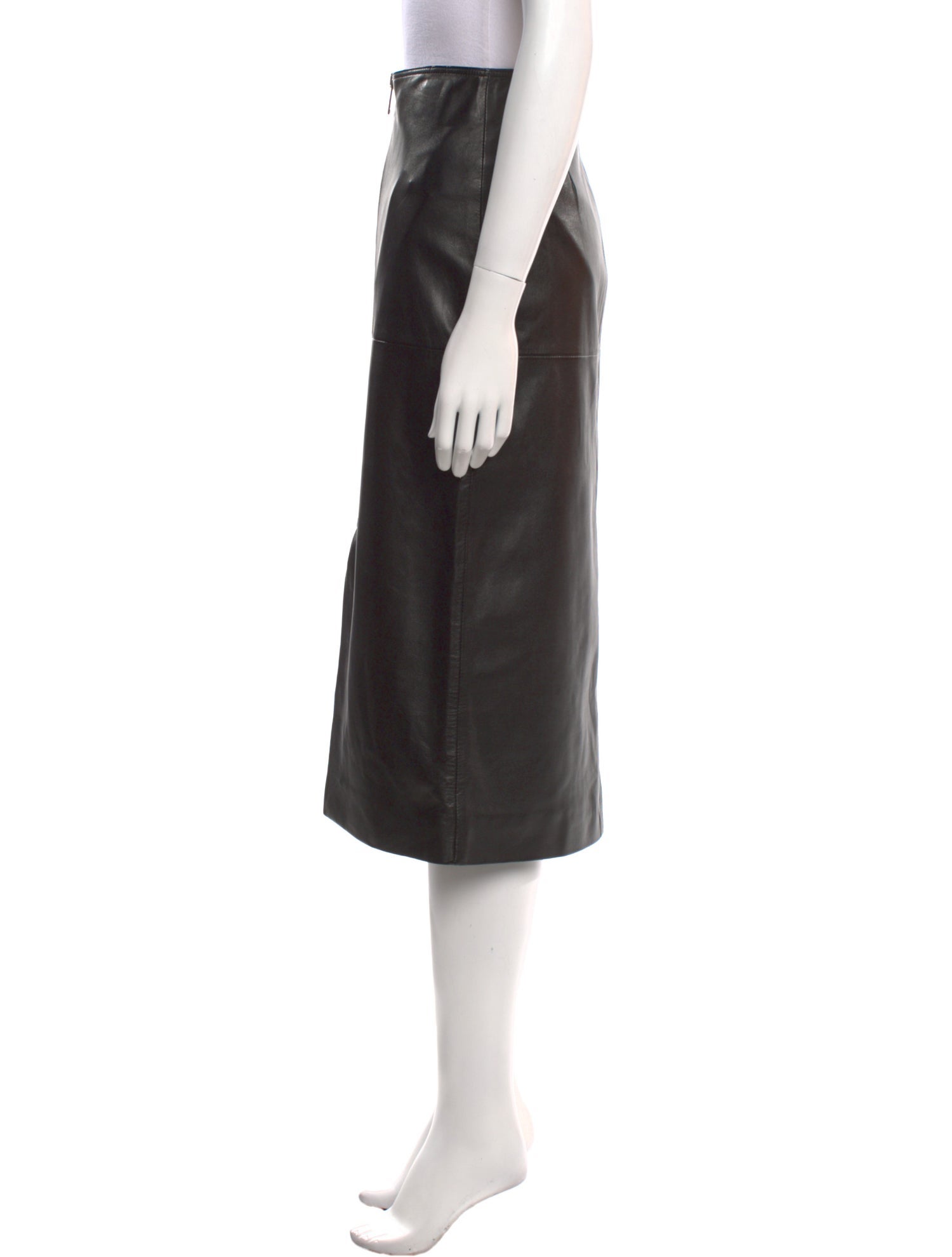 Isabel Marant Lamb Leather Midi Length Skirt