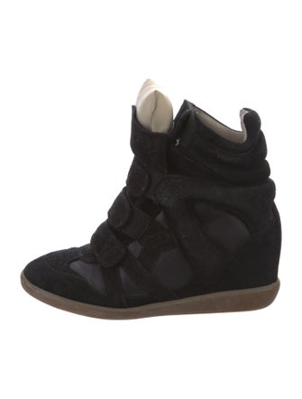 Isabel Marant Suede Wedge Sneakers