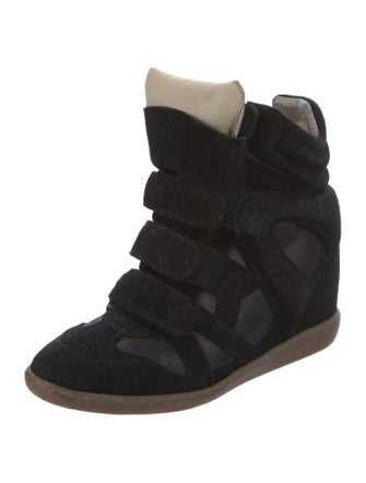 Isabel Marant Suede Wedge Sneakers