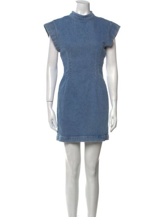 Isabel Marant Mock Neck Mini Dress