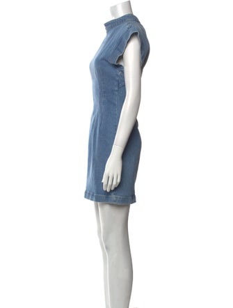 Isabel Marant Mock Neck Mini Dress