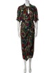 Isabel Marant Floral Print Keyhole Accent Skirt Set