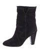 Isabel Marant Suede Embroidered Accent Boots