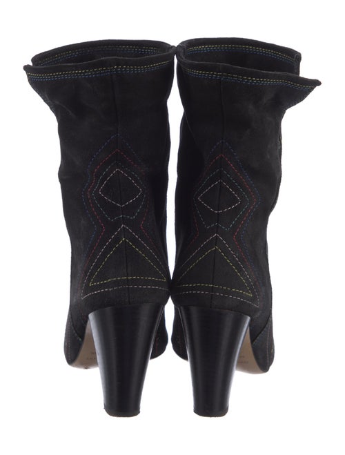 Isabel Marant Suede Embroidered Accent Boots