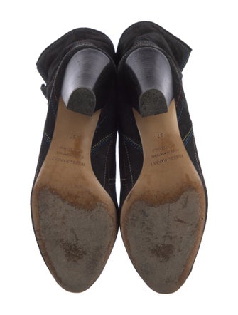 Isabel Marant Suede Embroidered Accent Boots