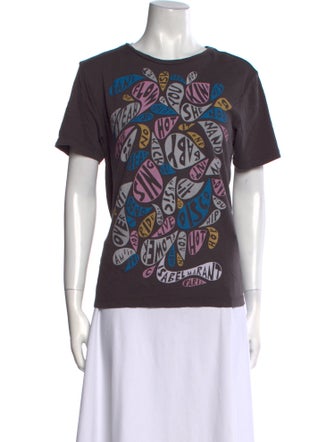 Isabel Marant Graphic Print Crew Neck T-Shirt