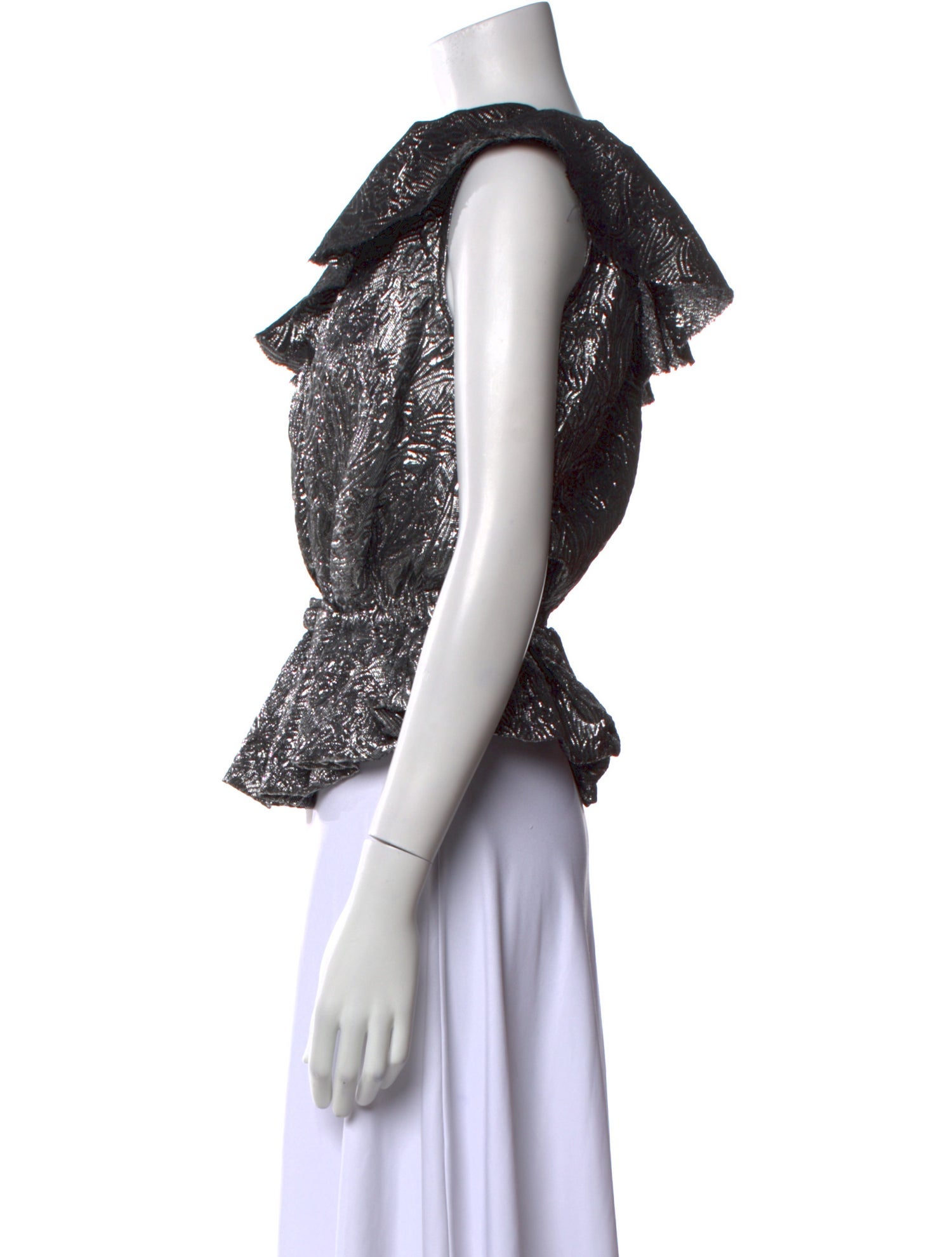 Isabel Marant One-Shoulder Short Sleeve Crop Top