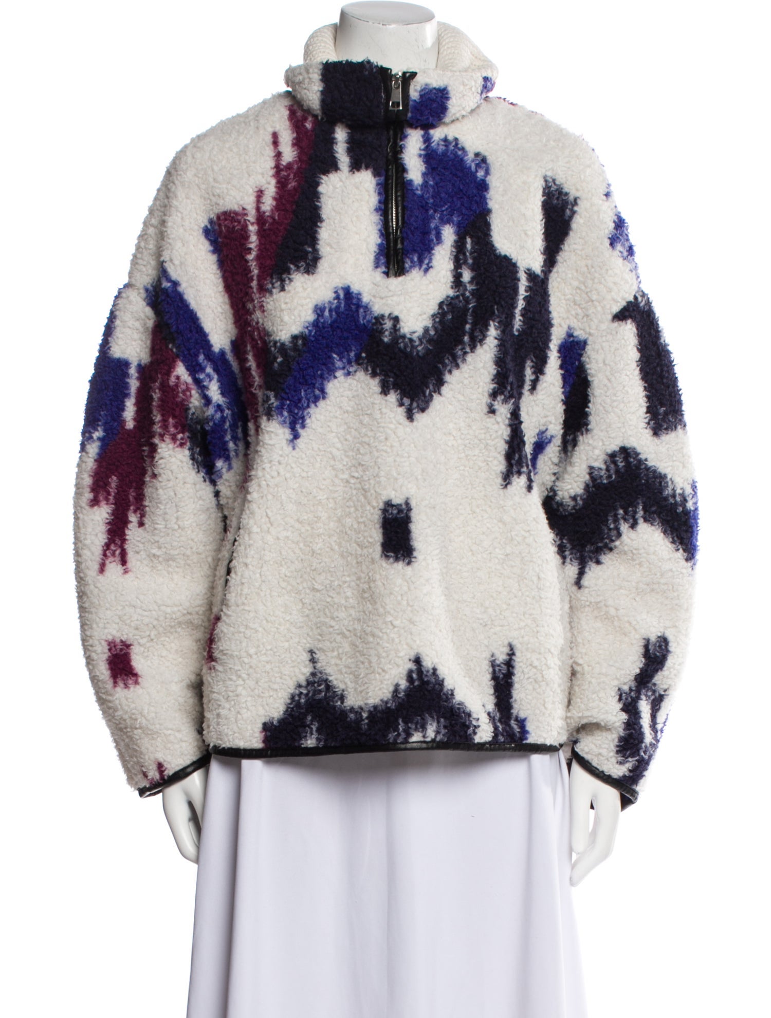 Isabel Marant Printed Faux Fur Jacket