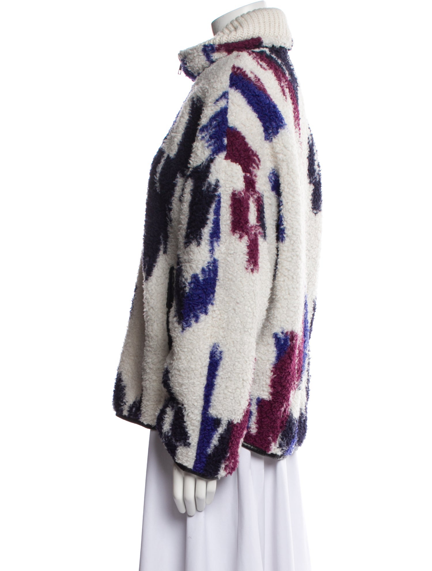 Isabel Marant Printed Faux Fur Jacket