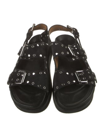 Isabel Marant Suede Studded Accents Gladiator Sandals
