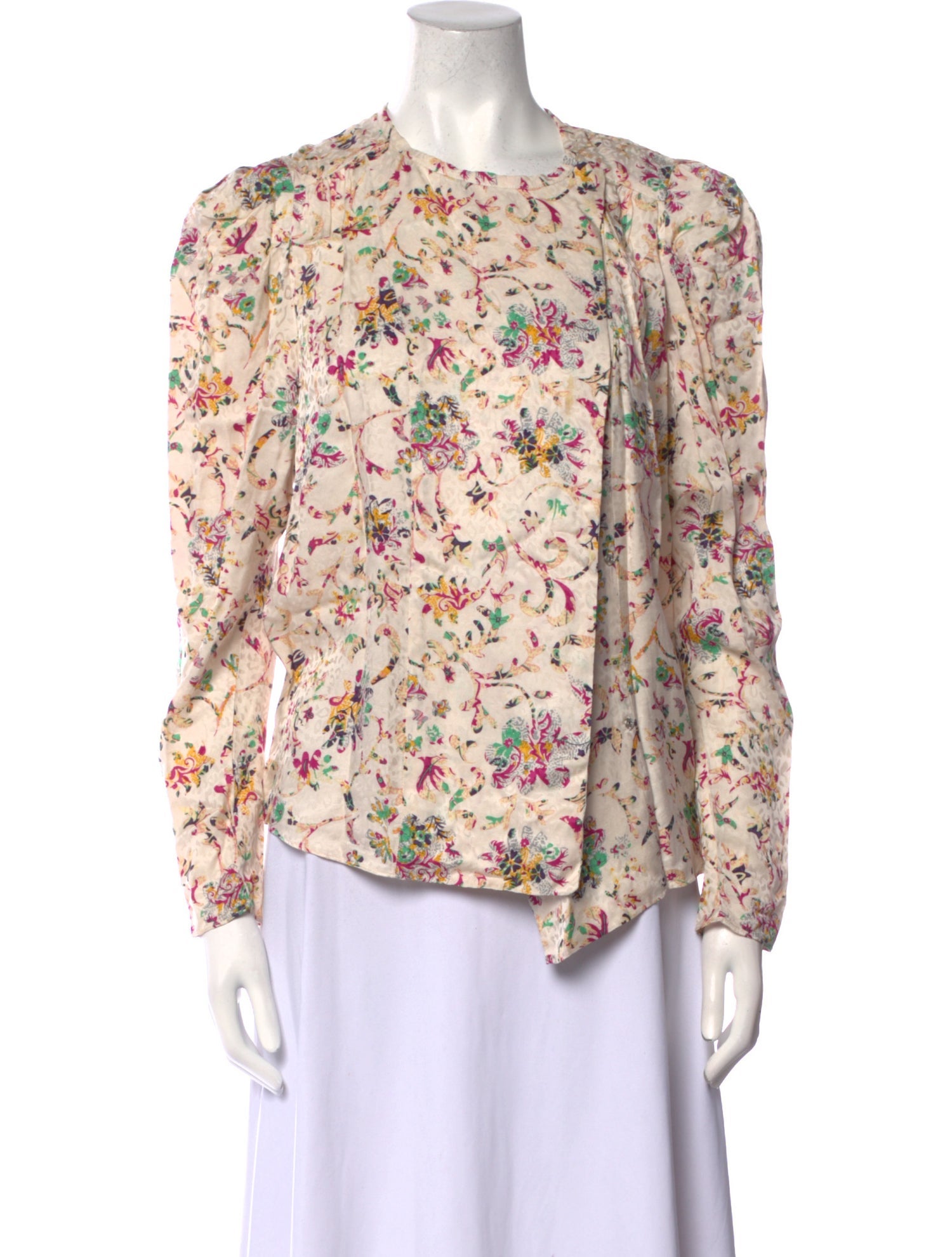 Isabel Marant Floral Print Crew Neck Blouse