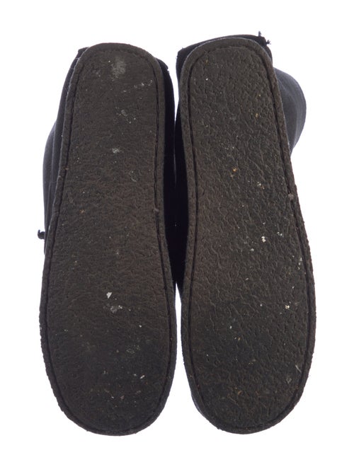 Isabel Marant Suede Fur Trim Lace-Up Boots