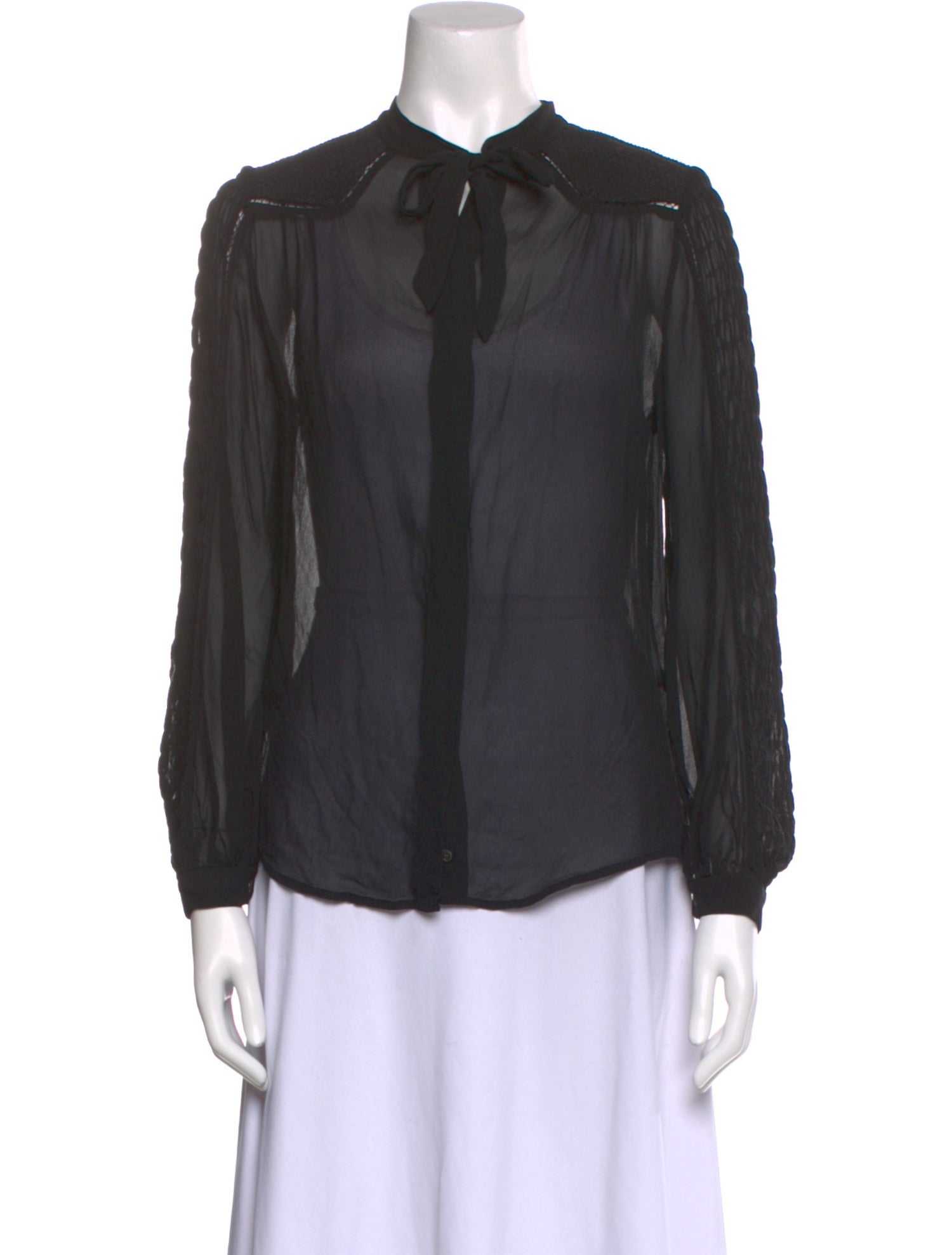 Isabel Marant Silk Mock Neck Blouse