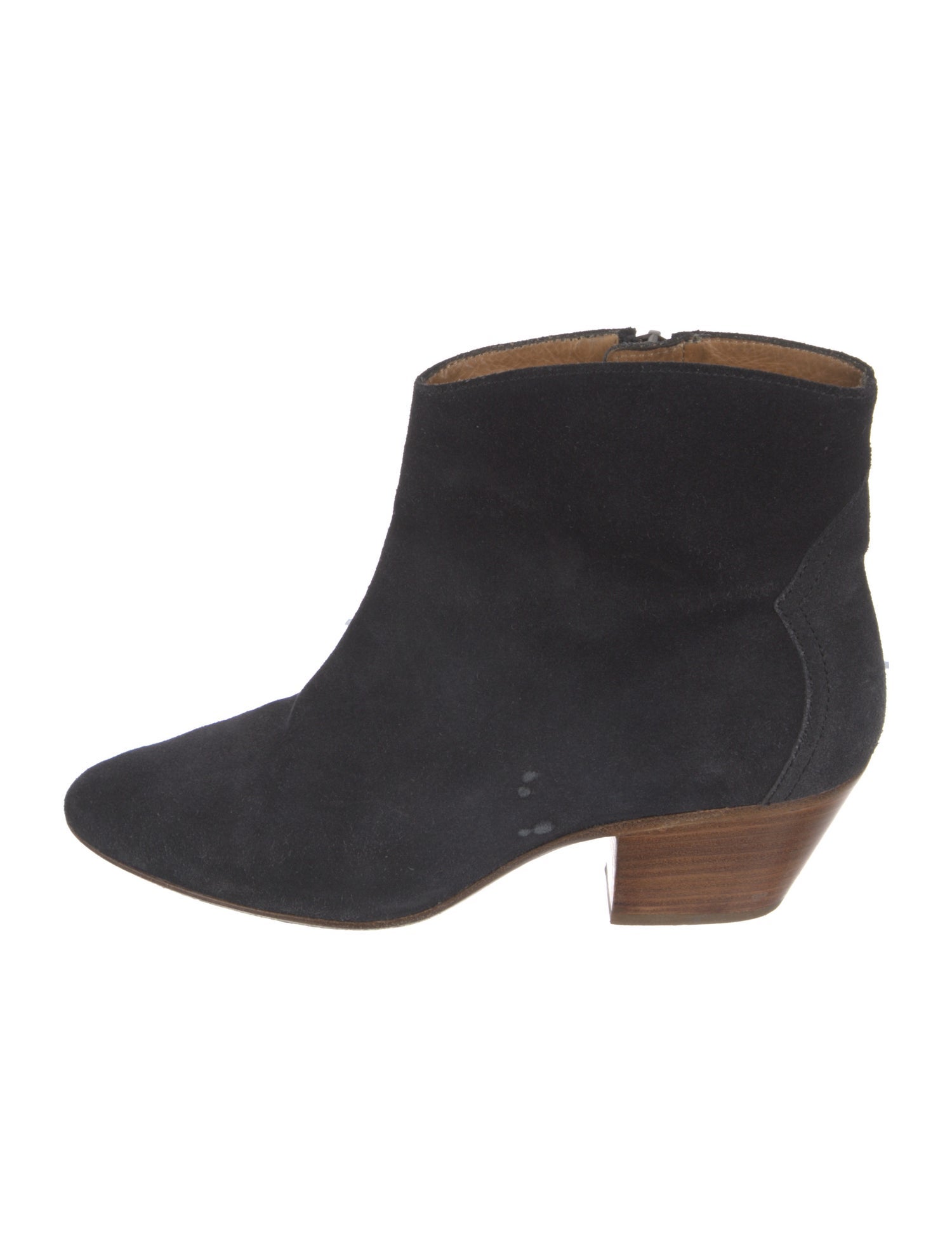 Isabel Marant Suede Colorblock Pattern Boots