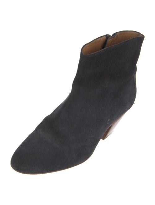 Isabel Marant Suede Colorblock Pattern Boots