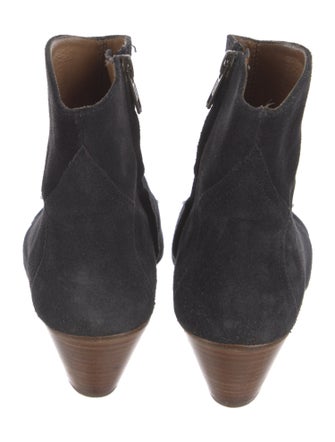 Isabel Marant Suede Colorblock Pattern Boots