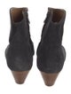 Isabel Marant Suede Colorblock Pattern Boots