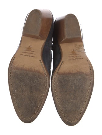 Isabel Marant Suede Colorblock Pattern Boots