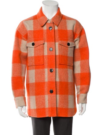 Isabel Marant Plaid Print Peacoat