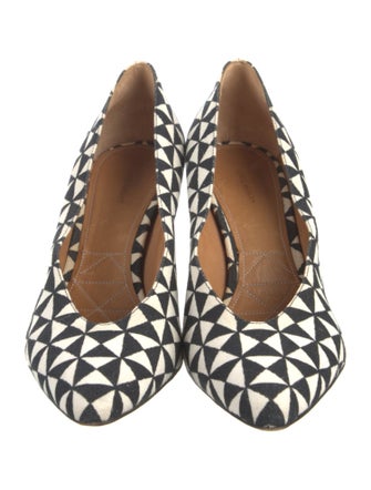 Isabel Marant Canvas Printed Pumps