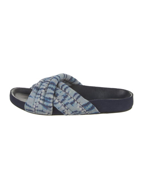Isabel Marant Suede Tie-Dye Print Slides