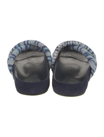 Isabel Marant Suede Tie-Dye Print Slides