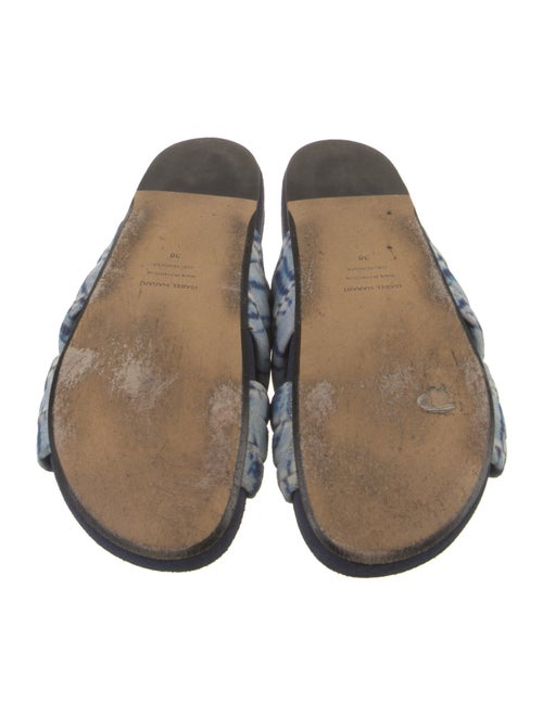 Isabel Marant Suede Tie-Dye Print Slides