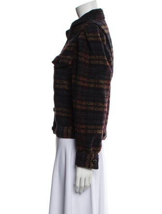 Étoile Isabel Marant Wool Plaid Print Jacket