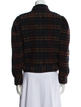 Étoile Isabel Marant Wool Plaid Print Jacket