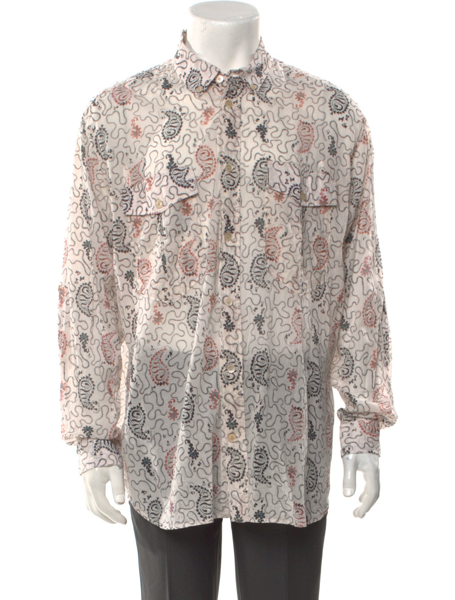 Isabel Marant Paisley Print Long Sleeve Shirt
