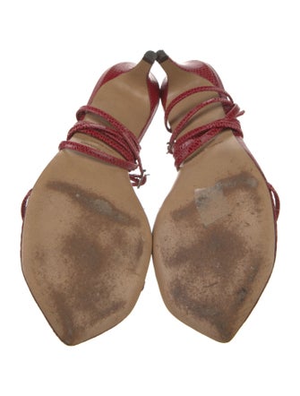 Isabel Marant Leather Cutout Accent Sandals