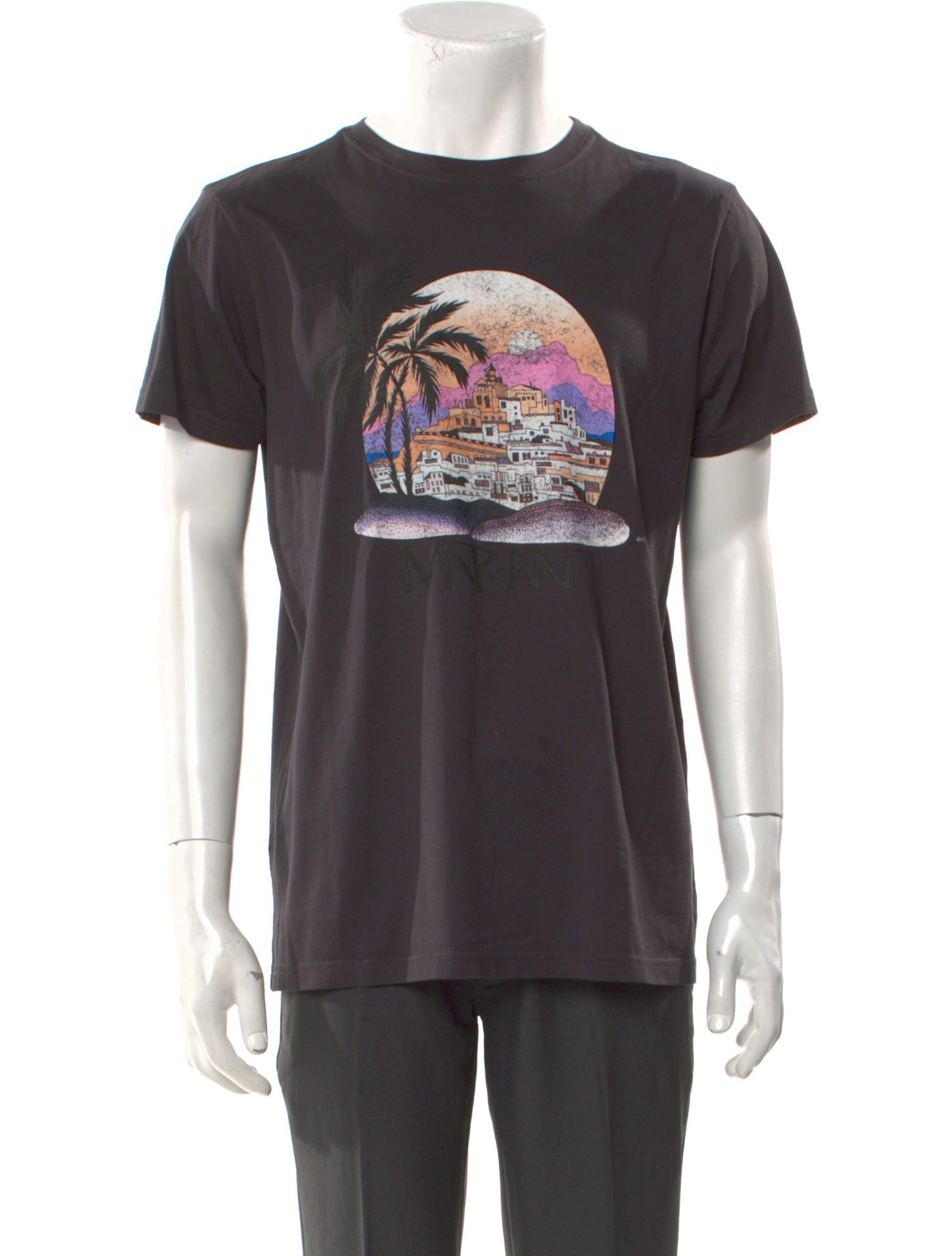 Isabel Marant Graphic Print Crew Neck T-Shirt