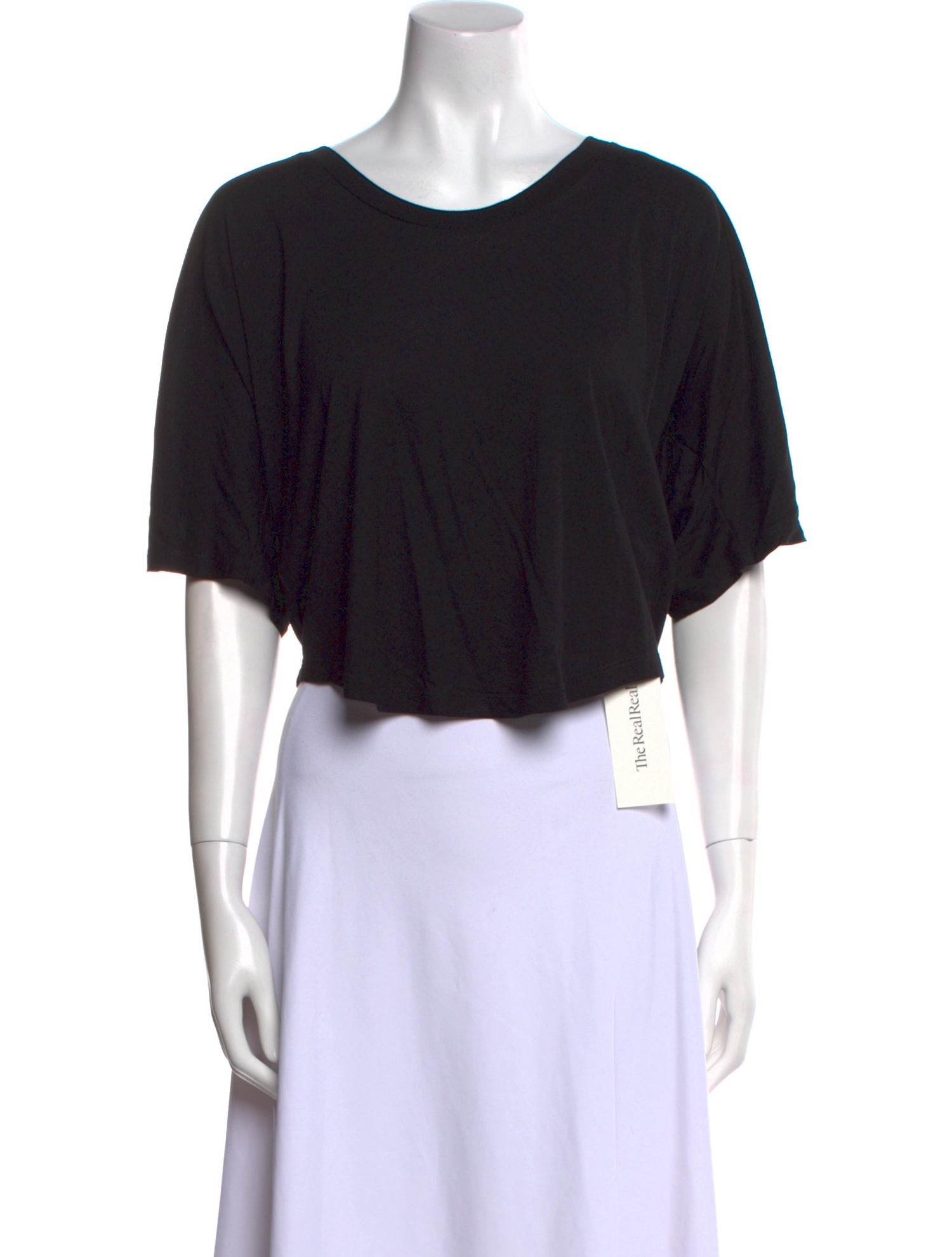 Isabel Marant Scoop Neck Short Sleeve Crop Top